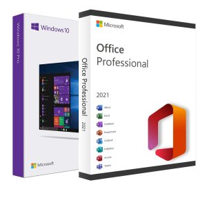 Pachet Windows 10 Pro + Office Pro Plus 2021, RETAIL, Licente digitale electronice