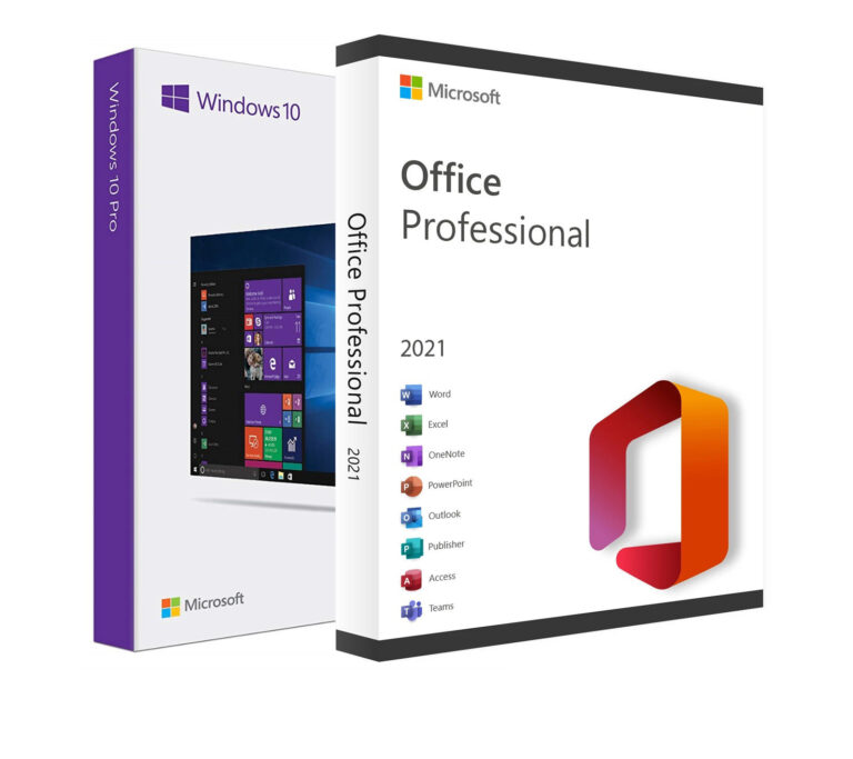 Pachet Windows 10 Pro + Office Pro Plus 2021, RETAIL, Licente digitale electronice